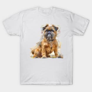 Brussels Griffon Watercolor - Dog Lovers T-Shirt